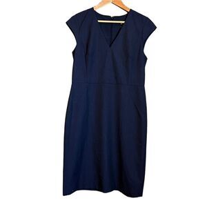 NWT! Ann Taylor factory navy short sleeve dress‎
